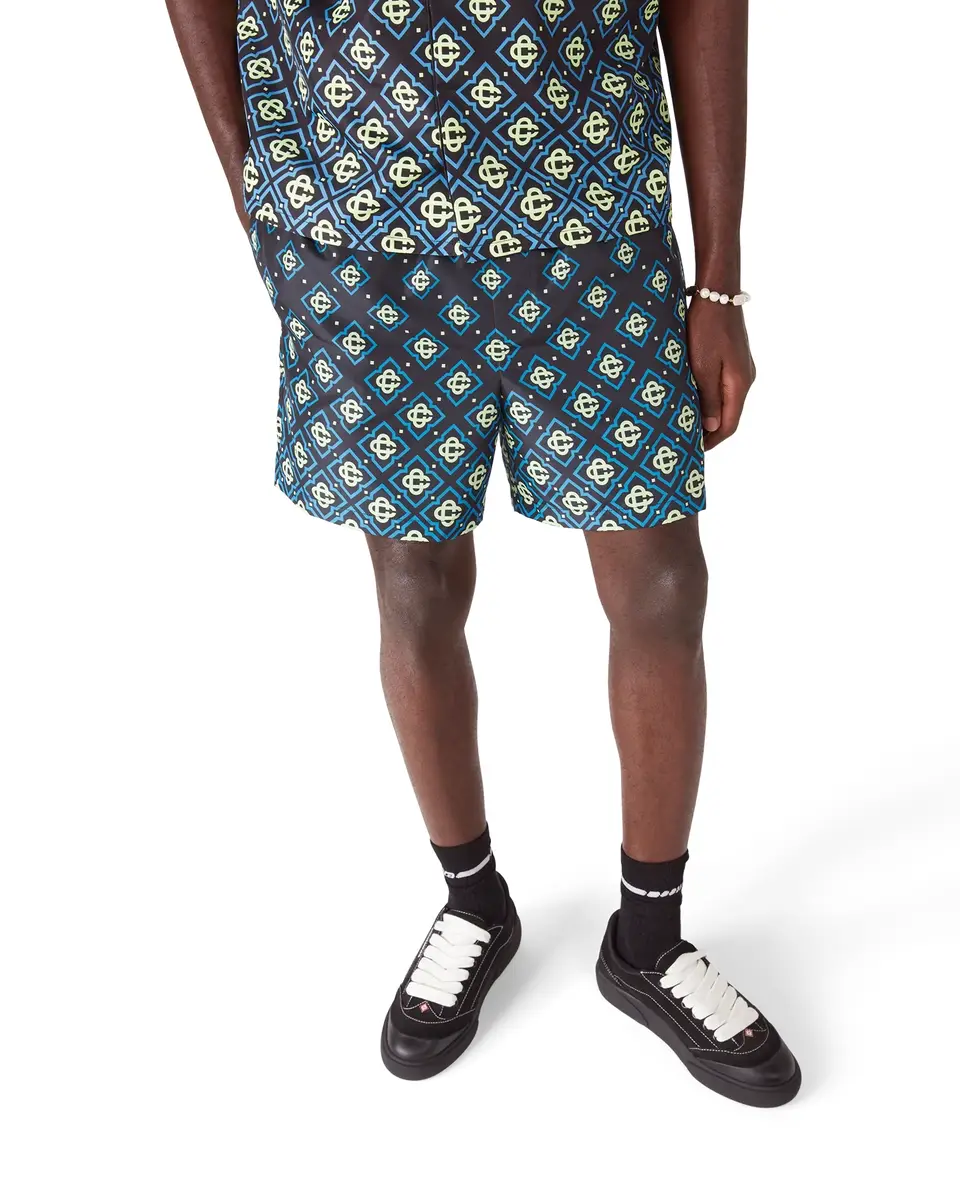 Casablanca Degrade Monogram Swim Shorts in Black | Thumbnail 4 Casablanca Degrade Monogram Swim Shorts in Black | Thumbnail 4