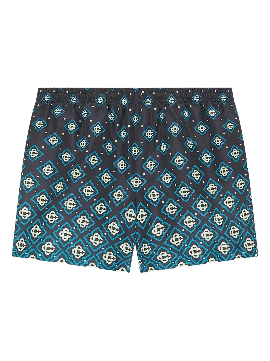 Casablanca Degrade Monogram Swim Shorts in Black