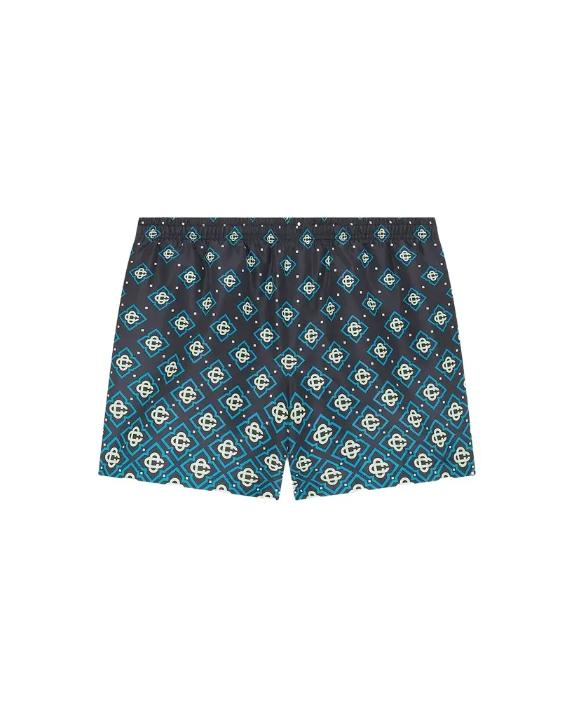 Degrade Monogram Swim Shorts in Black