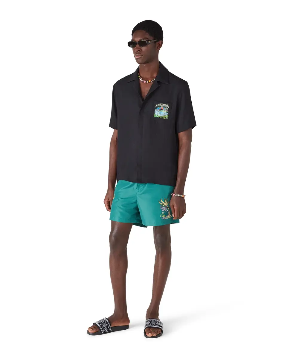 Casablanca Casa Embroidery Swim Shorts | Thumbnail 2