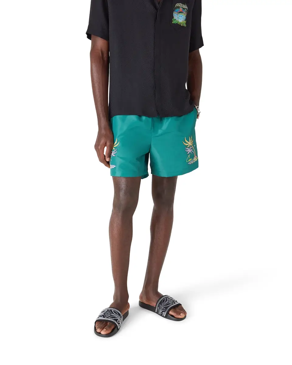 Casablanca Casa Embroidery Swim Shorts | Thumbnail 4