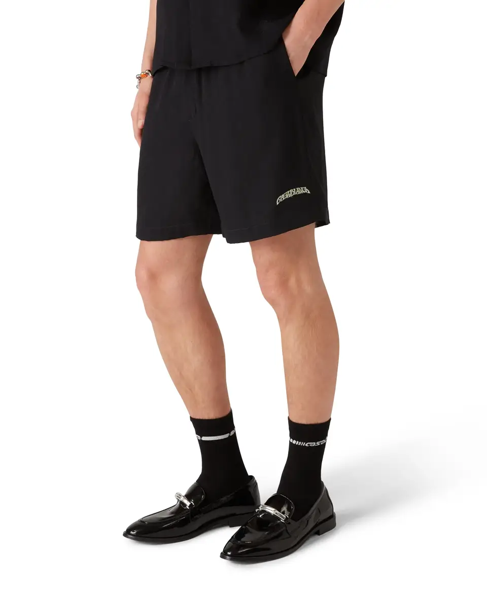 Casablanca Volcano Jacquard Silk Shorts | Thumbnail 4 Casablanca Volcano Jacquard Silk Shorts | Thumbnail 4