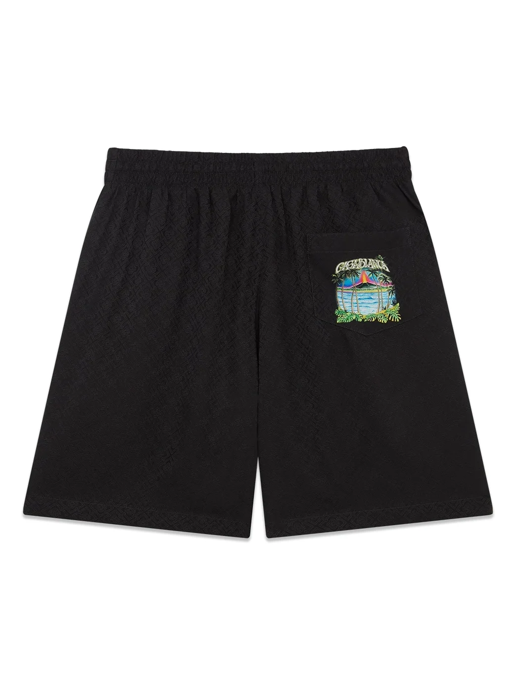 Casablanca Volcano Jacquard Silk Shorts