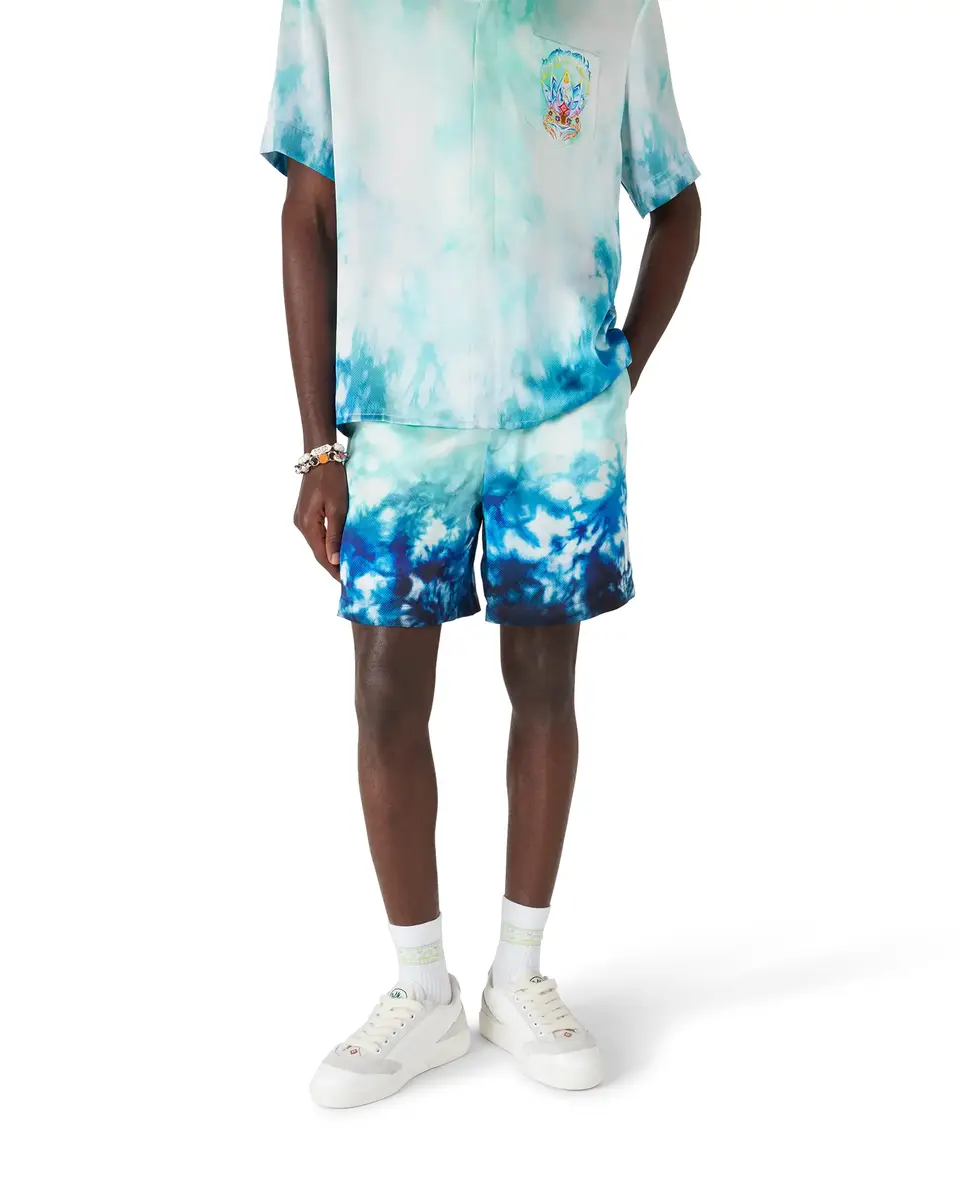 Casablanca Surf Lotus Silk Shorts | Thumbnail 4 Casablanca Surf Lotus Silk Shorts | Thumbnail 4