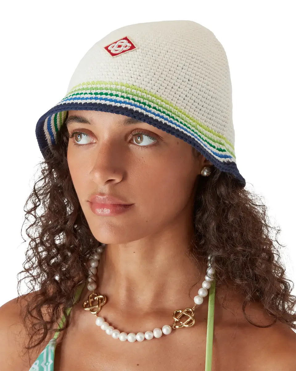 Casablanca Stripe Crochet Hat | Thumbnail 3 Casablanca Stripe Crochet Hat | Thumbnail 3