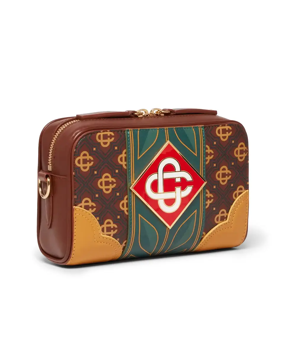 Casablanca Brown Monogram Crossbody Bag | Thumbnail 3 Casablanca Brown Monogram Crossbody Bag | Thumbnail 3