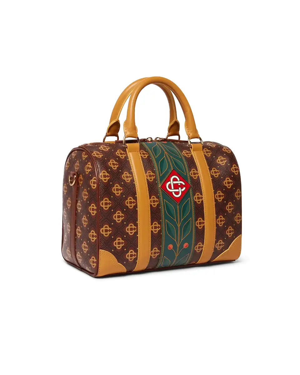 Casablanca Brown Mini Monogram Weekender Bag | Thumbnail 3 Casablanca Brown Mini Monogram Weekender Bag | Thumbnail 3