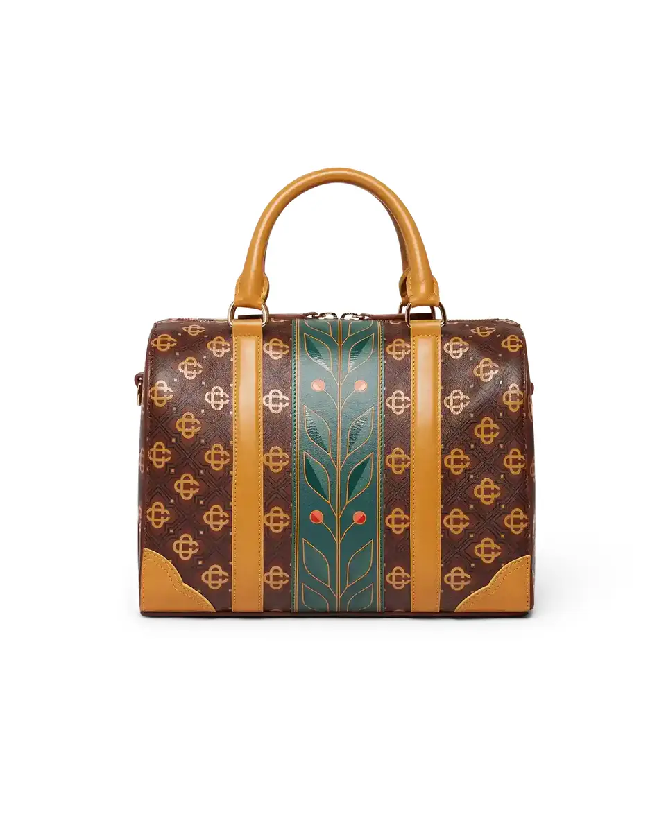 Casablanca Brown Mini Monogram Weekender Bag | Thumbnail 4 Casablanca Brown Mini Monogram Weekender Bag | Thumbnail 4