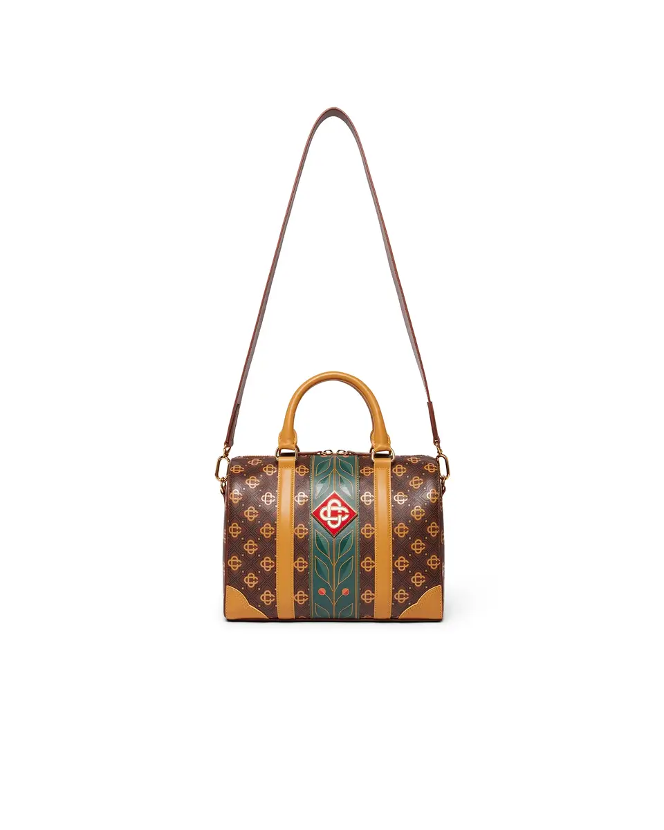 Casablanca Brown Mini Monogram Weekender Bag | Thumbnail 5 Casablanca Brown Mini Monogram Weekender Bag | Thumbnail 5