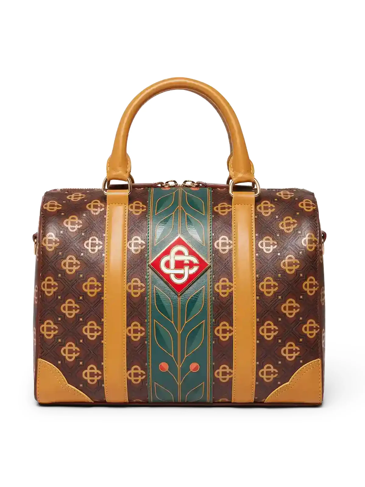 Casablanca Brown Mini Monogram Weekender Bag