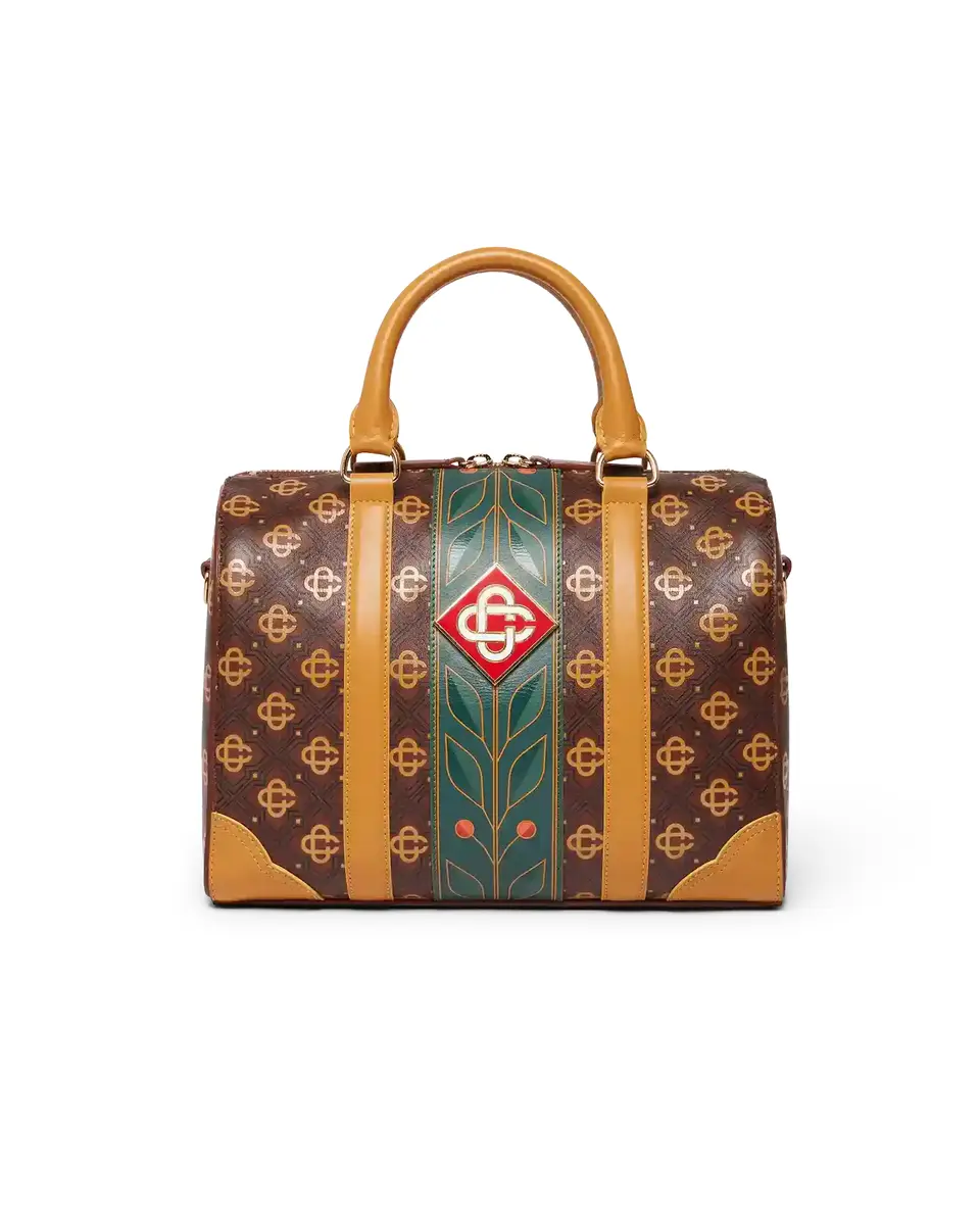 Casablanca Brown Mini Monogram Weekender Bag