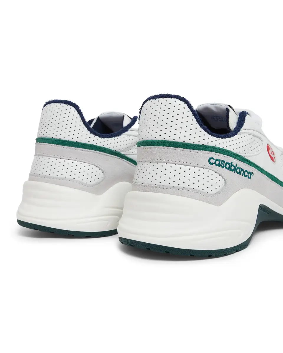 Casablanca White and Green Court Championship Sneaker | Thumbnail 3