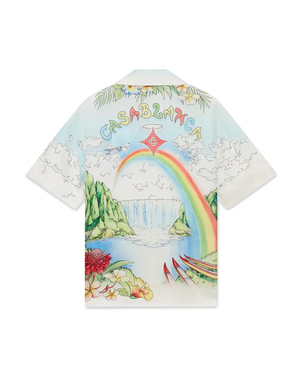 Casablanca Aloha Short Sleeve Silk Shirt | Thumbnail 2 Casablanca Aloha Short Sleeve Silk Shirt | Thumbnail 2