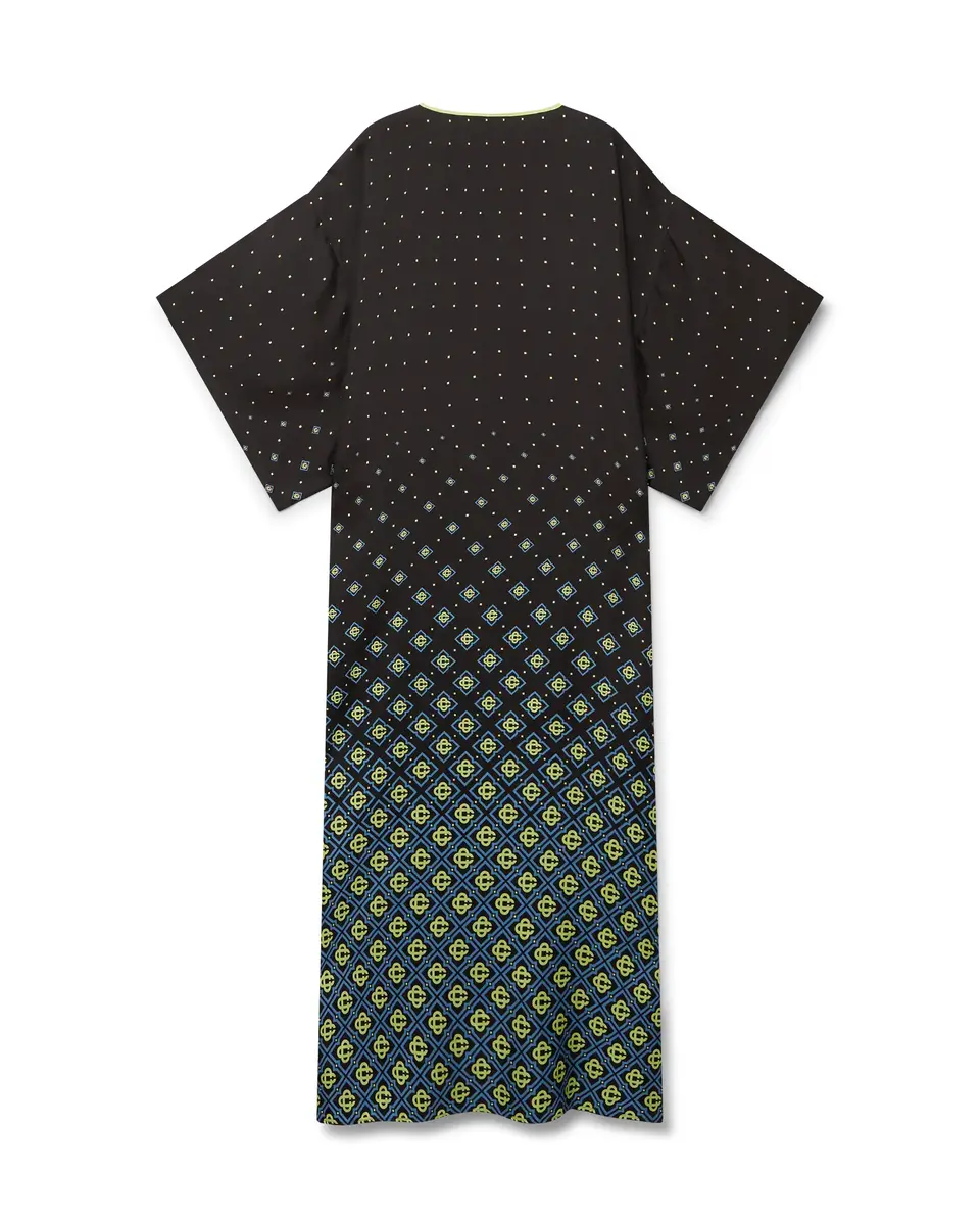 Casablanca Degrade Monogram Silk Kaftan | Thumbnail 2 Casablanca Degrade Monogram Silk Kaftan | Thumbnail 2