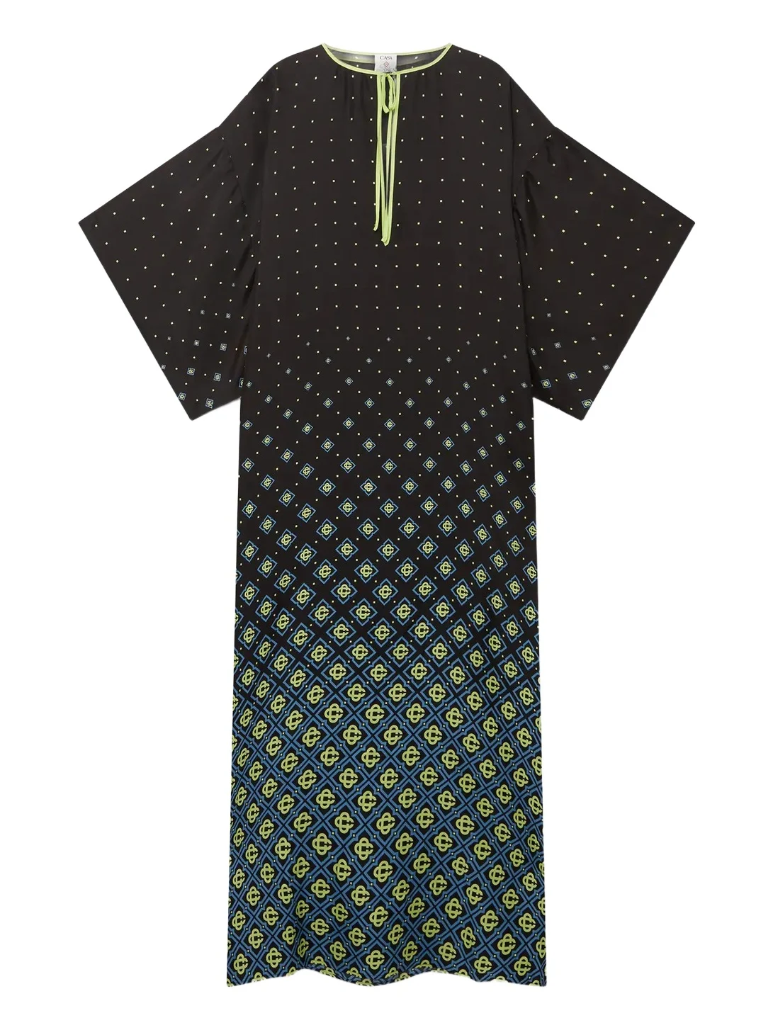 Casablanca Degrade Monogram Silk Kaftan