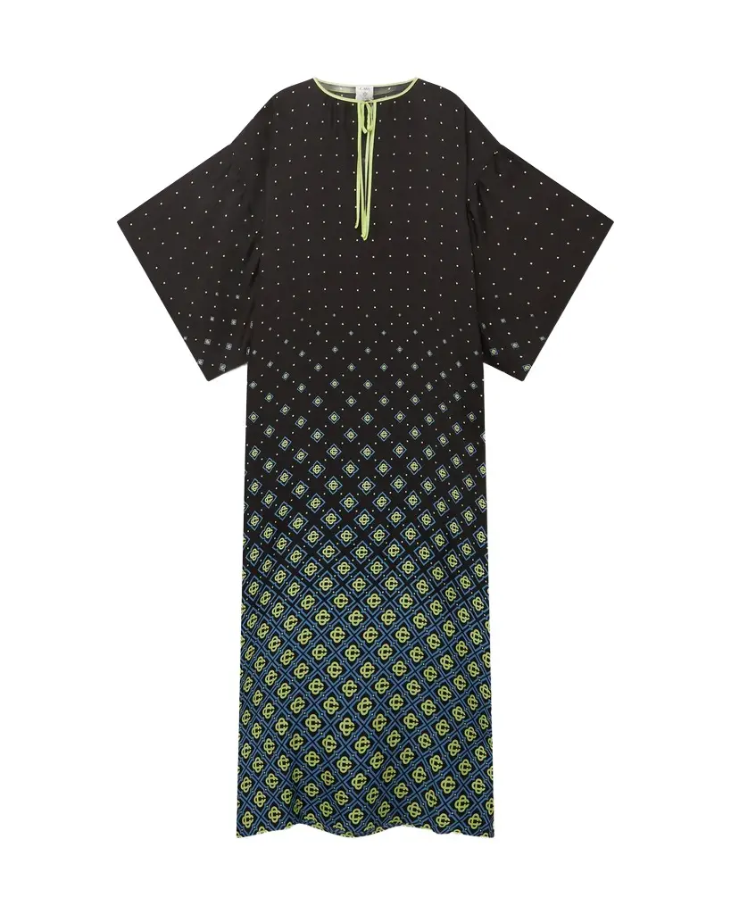 Casablanca Degrade Monogram Silk Kaftan