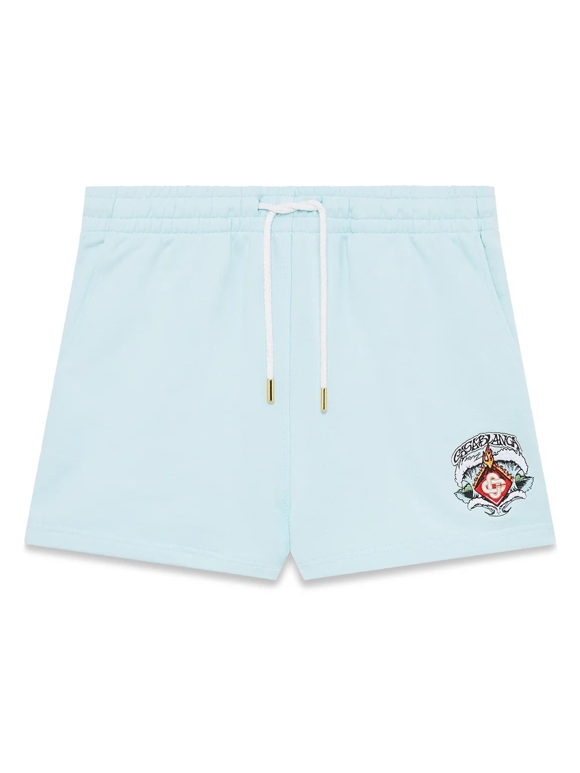 Pale Blue Waves Sweatshorts