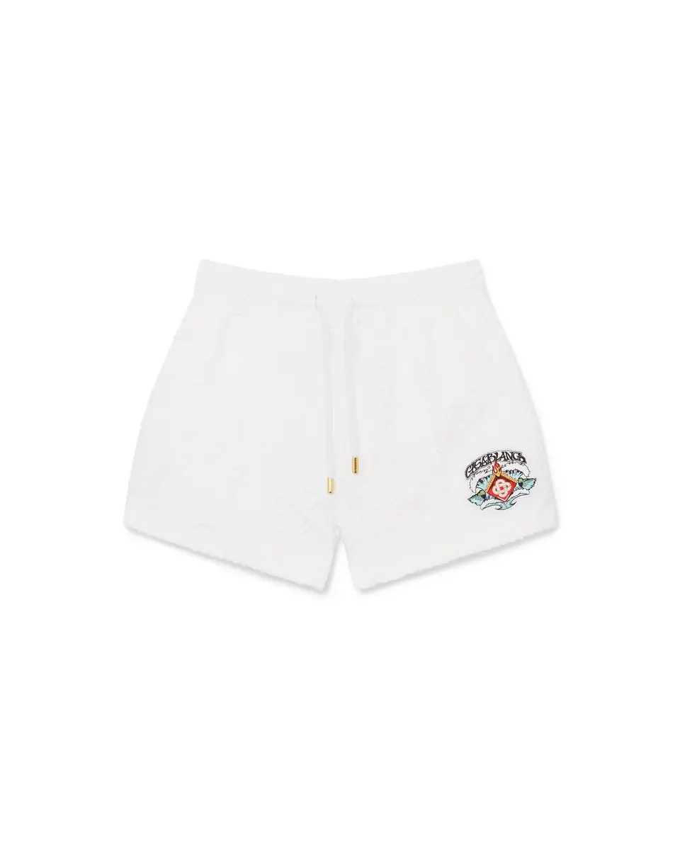Casablanca Waves Monogram Towelling Shorts