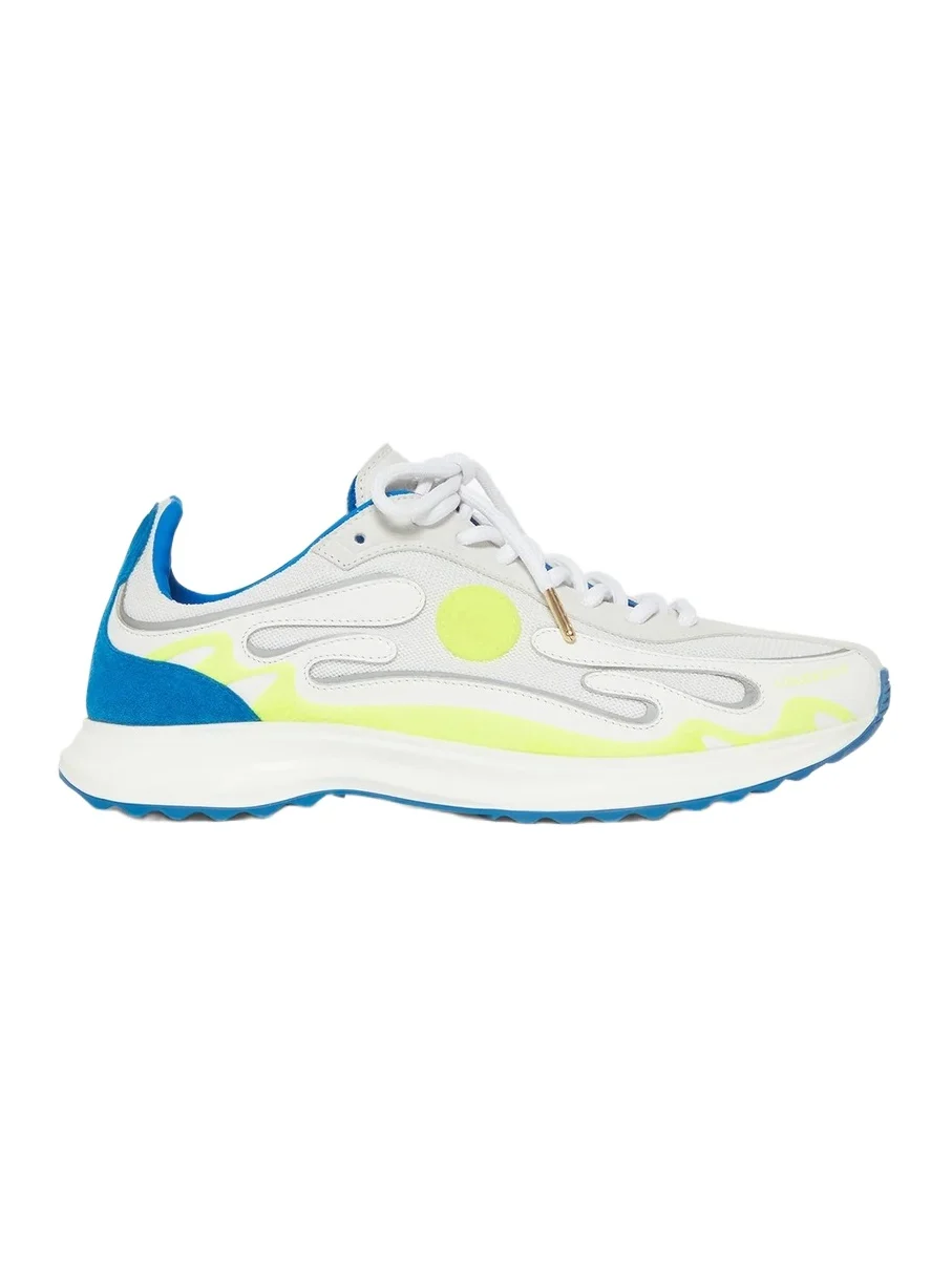 Casablanca Blue and Lime Stade Sneaker