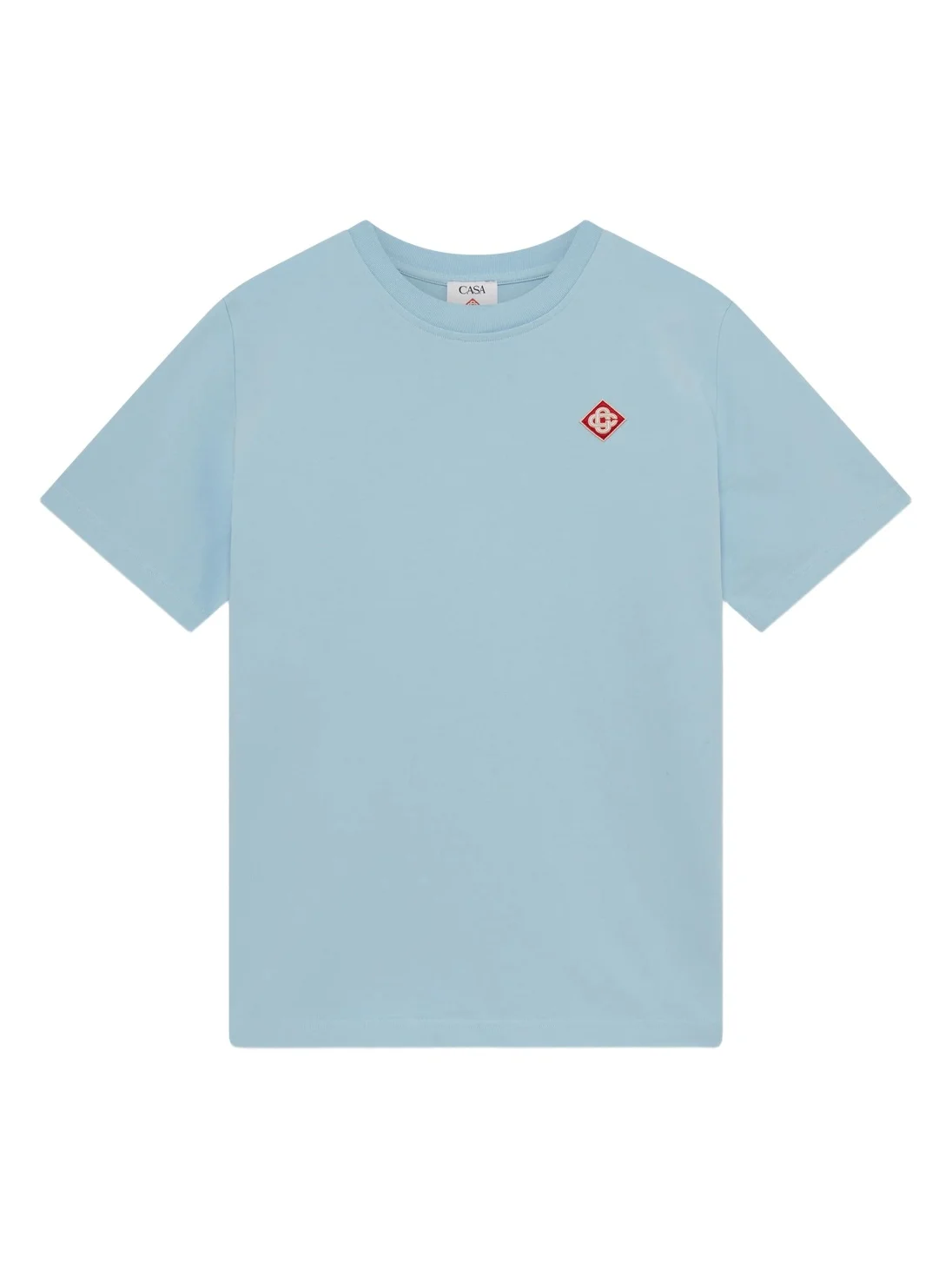 Casablanca Pale Blue Diamond Logo Short Sleeve T-Shirt