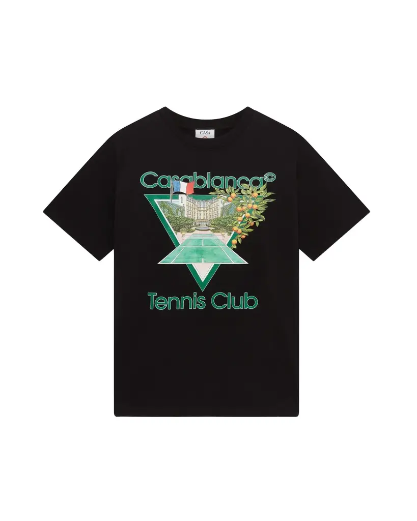 Black Tennis Club Icon Short Sleeve T-Shirt Black Tennis Club Icon Short Sleeve T-Shirt