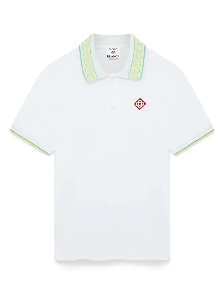 White Polo Short Sleeve Shirt