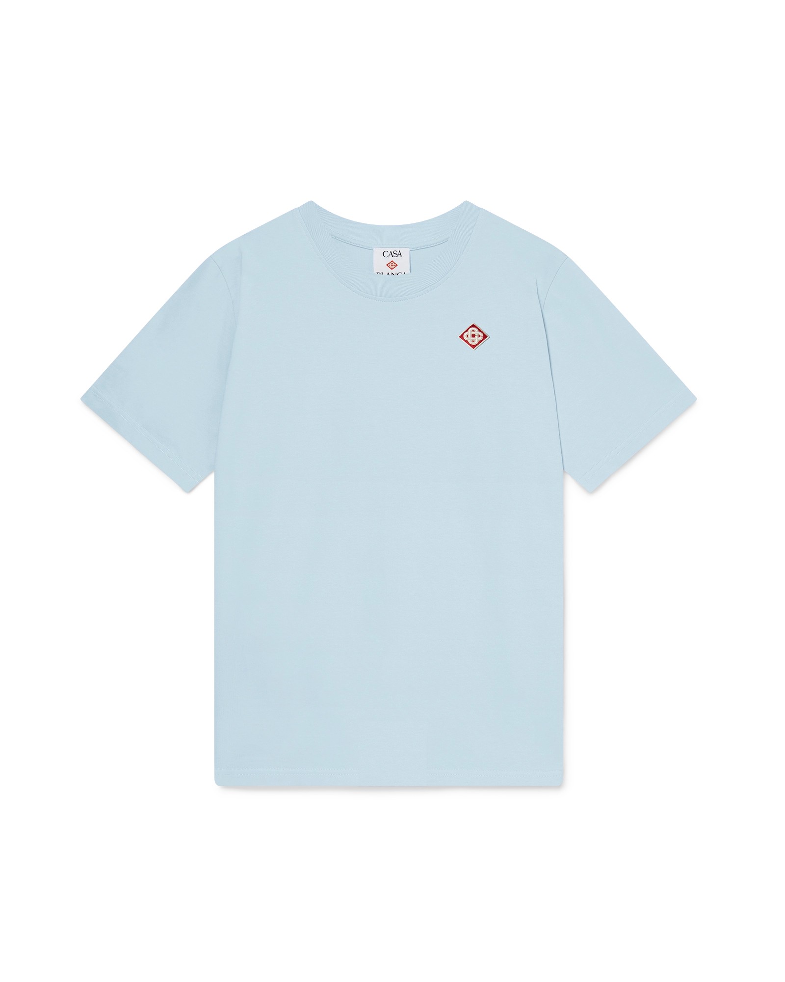 Casablanca Light Blue Diamond Logo Short Sleeve T-Shirt