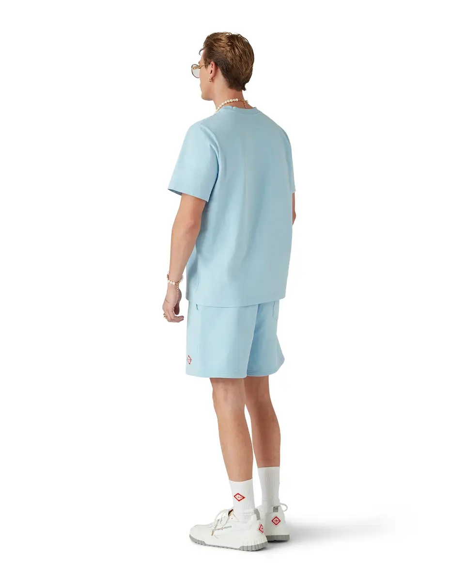 Casablanca Light Blue Diamond Logo Short Sleeve T-Shirt | Thumbnail 3 Casablanca Light Blue Diamond Logo Short Sleeve T-Shirt | Thumbnail 3