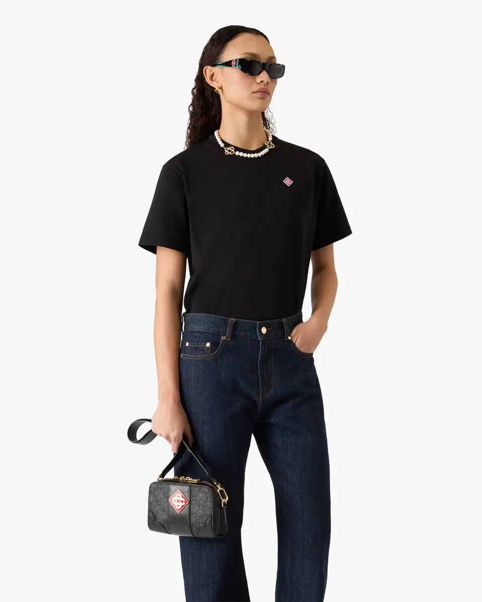 Casablanca Black Monogram Crossbody Bag | Thumbnail 2 Casablanca Black Monogram Crossbody Bag | Thumbnail 2