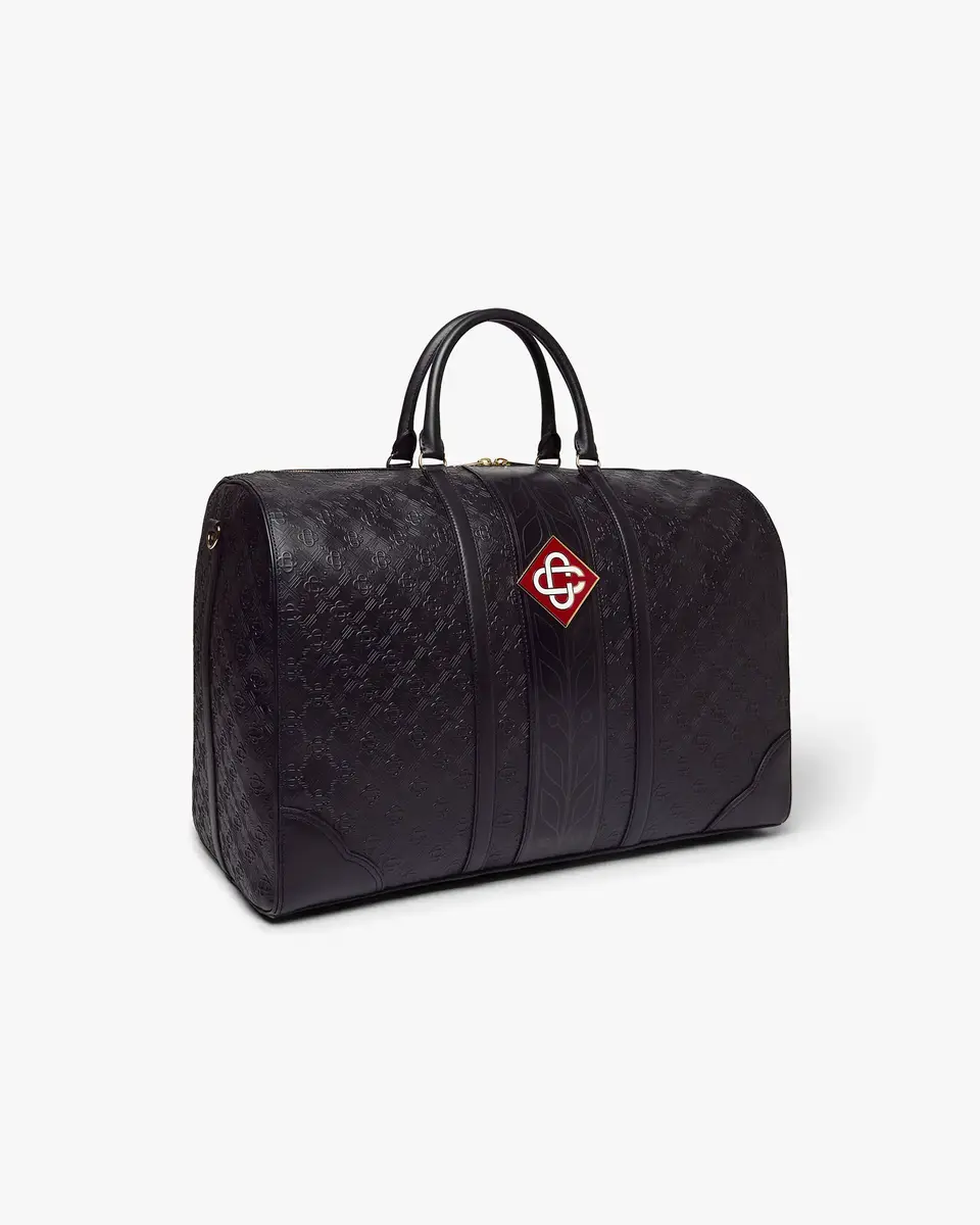 Casablanca Black Monogram Weekender Bag | Thumbnail 3 Casablanca Black Monogram Weekender Bag | Thumbnail 3