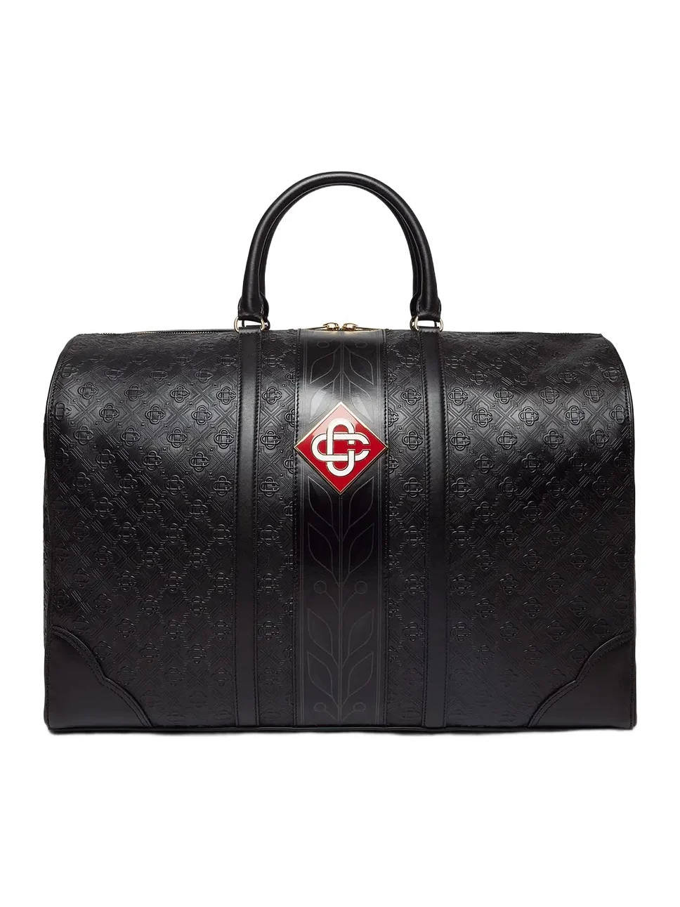 Casablanca Black Monogram Weekender Bag