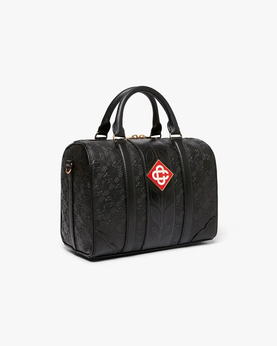 Casablanca Black Mini Monogram Weekender Bag | Thumbnail 3 Casablanca Black Mini Monogram Weekender Bag | Thumbnail 3