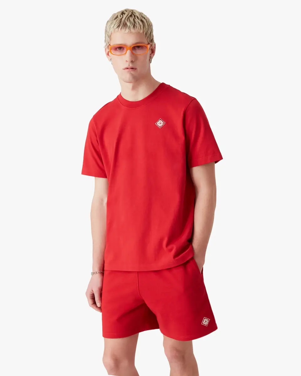 Casablanca Red Diamond Logo Short Sleeve T-Shirt | Thumbnail 4 Casablanca Red Diamond Logo Short Sleeve T-Shirt | Thumbnail 4