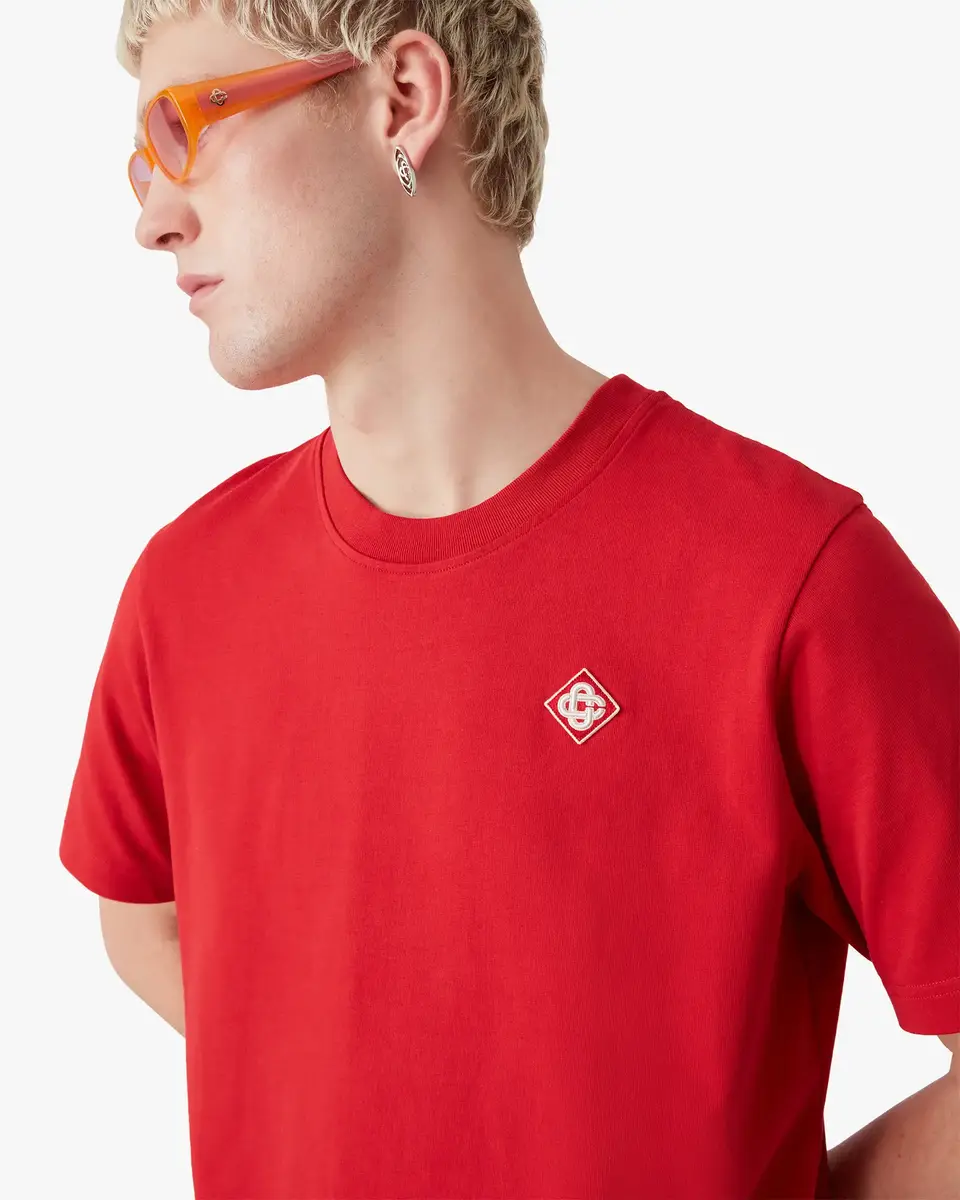 Casablanca Red Diamond Logo Short Sleeve T-Shirt | Thumbnail 5 Casablanca Red Diamond Logo Short Sleeve T-Shirt | Thumbnail 5