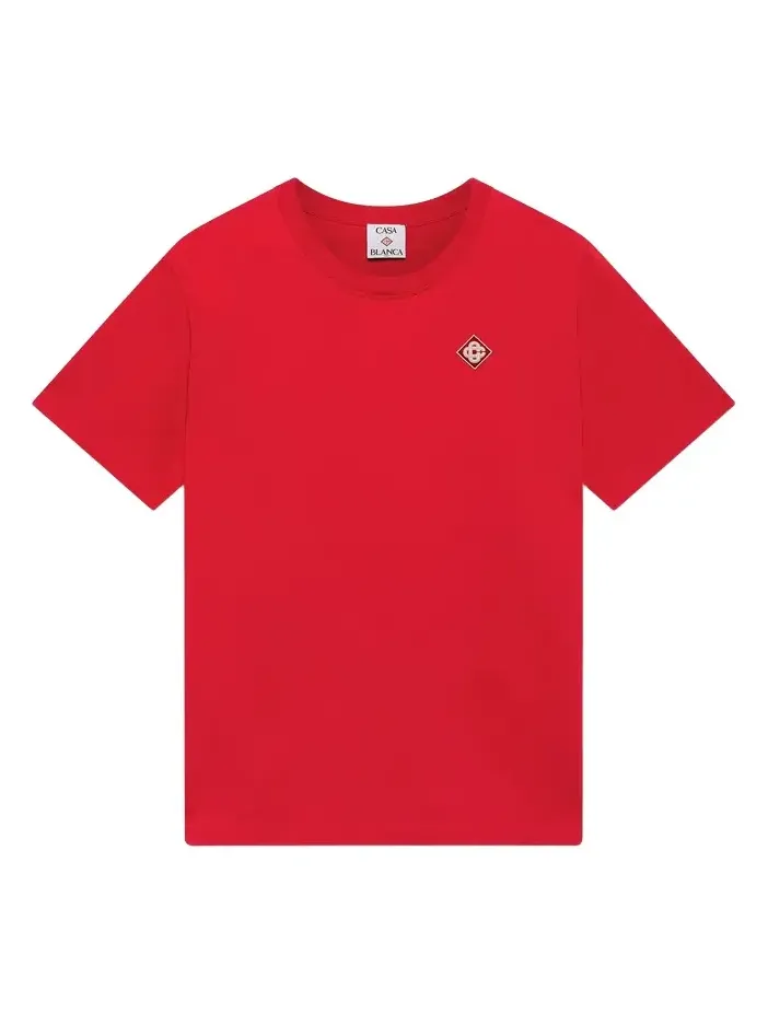 Casablanca Red Diamond Logo Short Sleeve T-Shirt