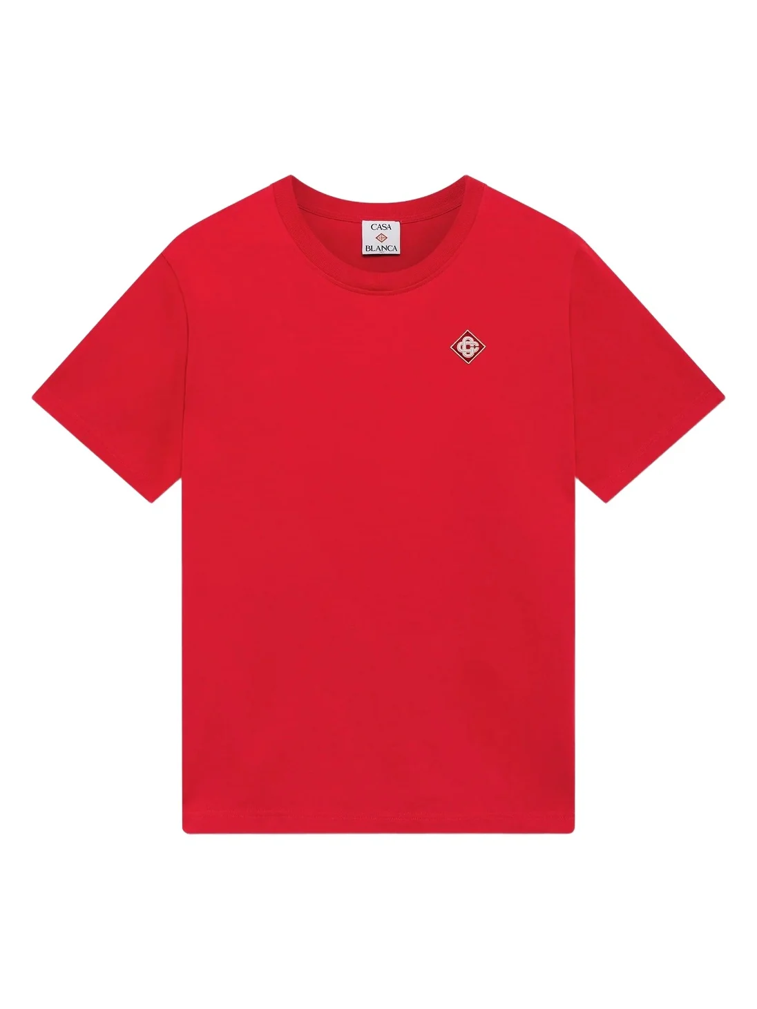 Casablanca Red Diamond Logo Short Sleeve T-Shirt