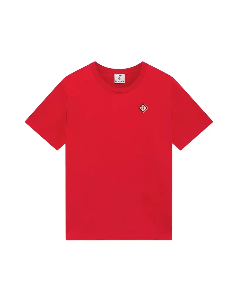 Casablanca Red Diamond Logo Short Sleeve T-Shirt