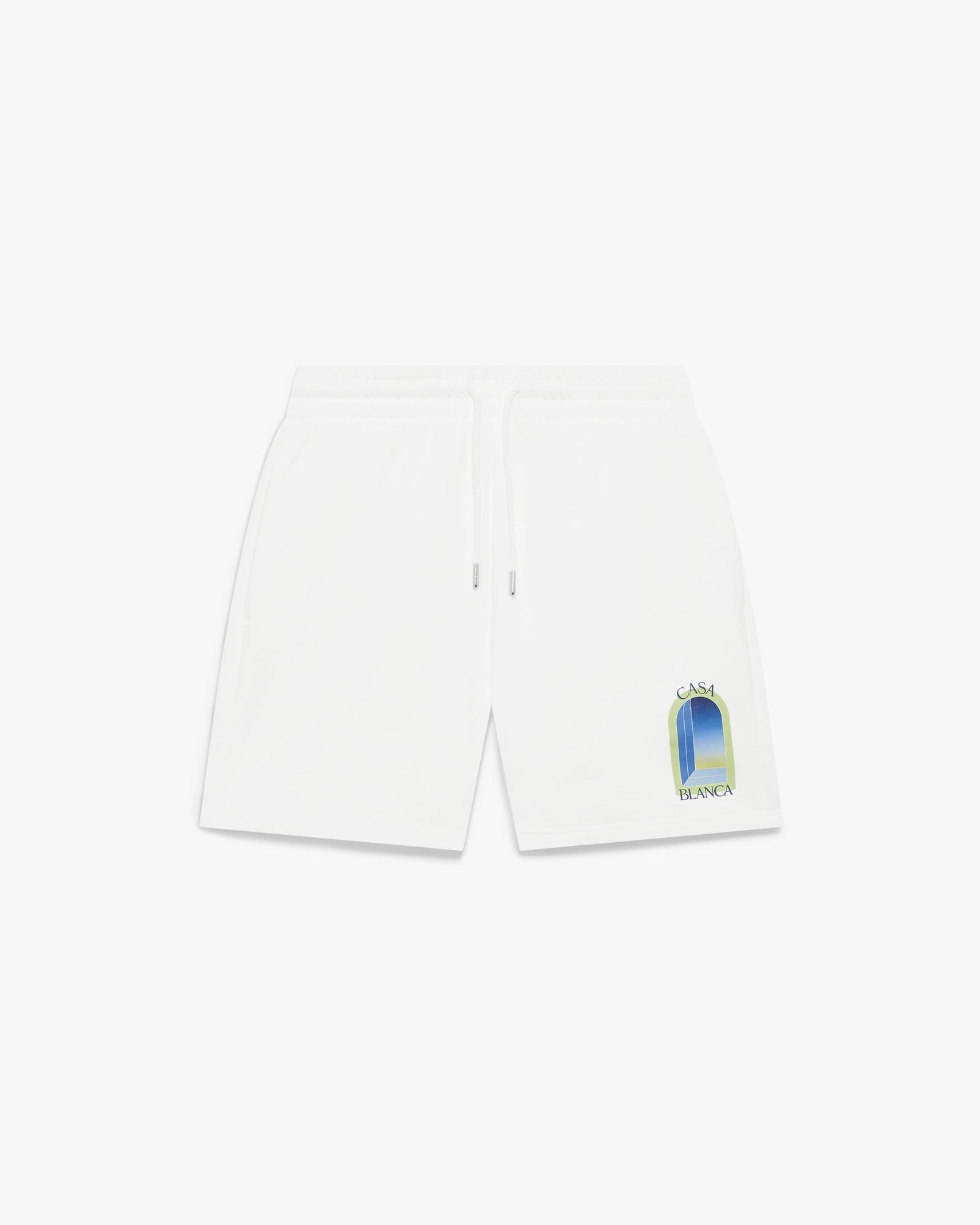 Casablanca White & Lime L'Arche Sweatshorts