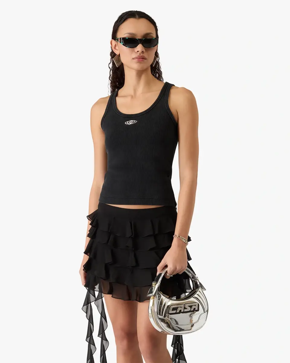 Casablanca Silver Biker Bag | Thumbnail 2 Casablanca Silver Biker Bag | Thumbnail 2