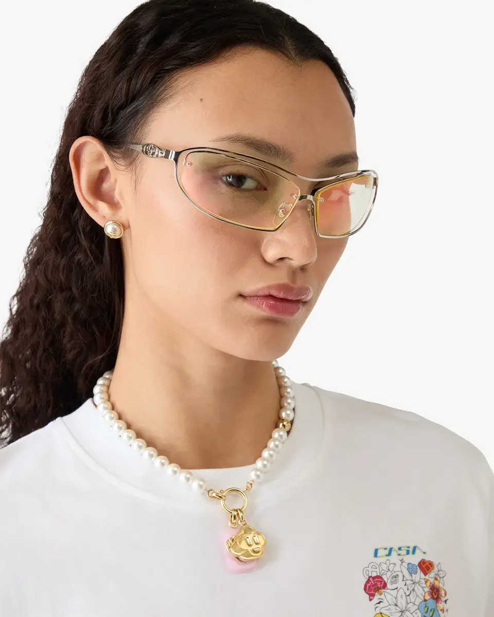 Casablanca Lime Spiral Sunglasses | Thumbnail 2
