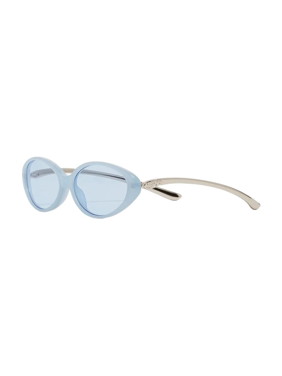 Blue Oval Curve Sunglasses Blue Oval Curve Sunglasses