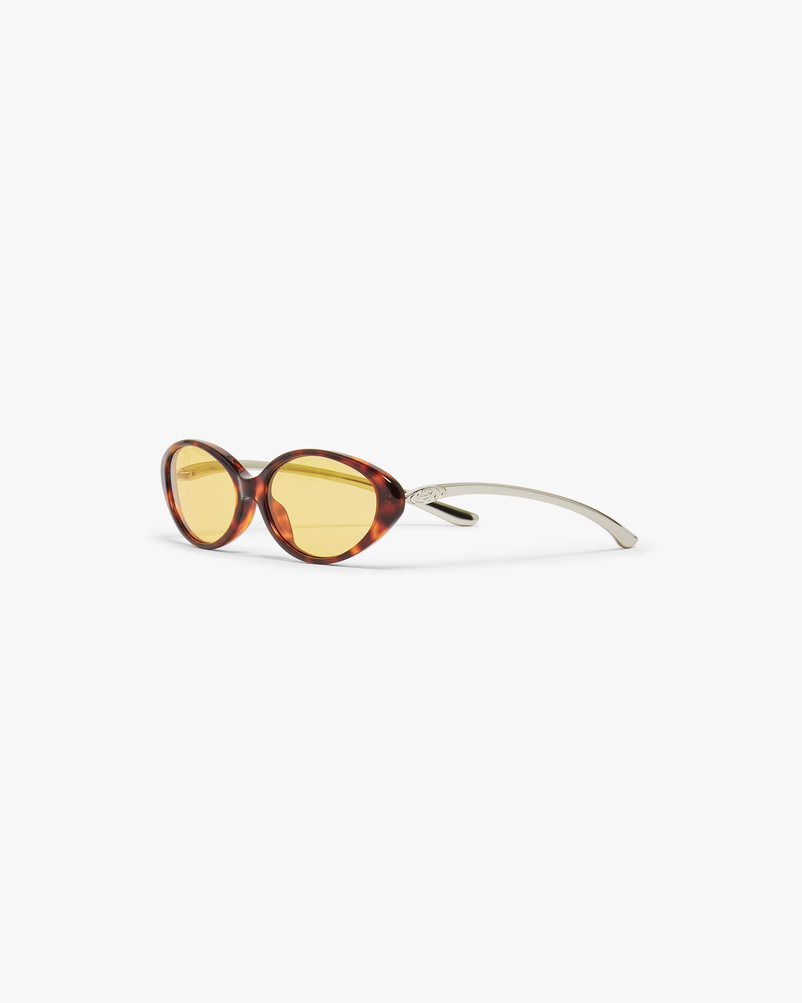 Yellow Oval Curve Sunglasses Yellow Oval Curve Sunglasses