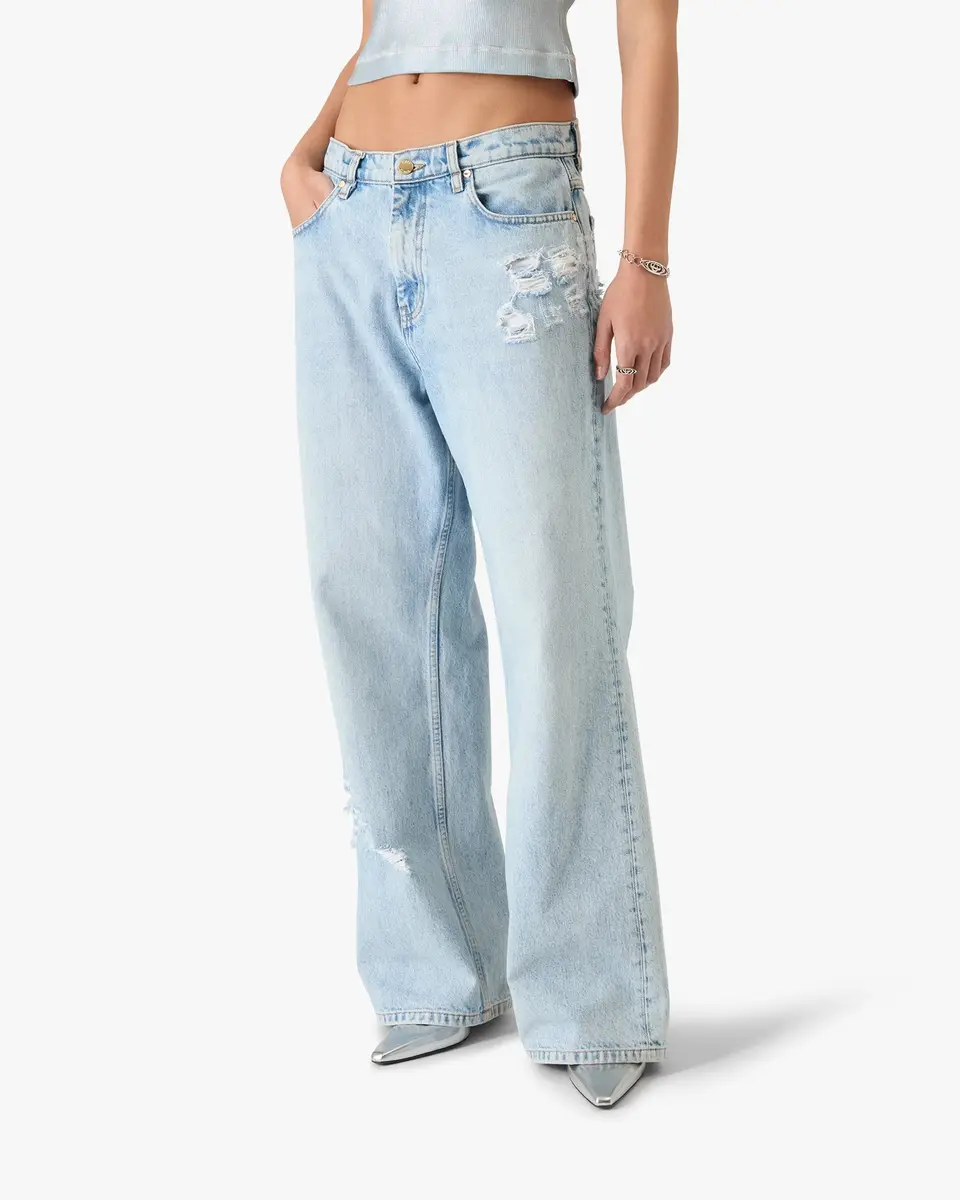 Casablanca Light Wash Graffiti Denim Jeans | Thumbnail 4 Casablanca Light Wash Graffiti Denim Jeans | Thumbnail 4