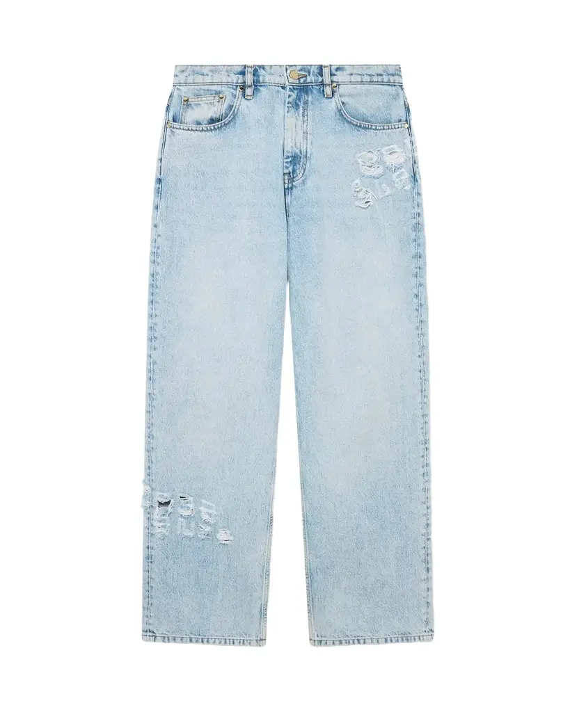 Light Wash Graffiti Denim Jeans Light Wash Graffiti Denim Jeans