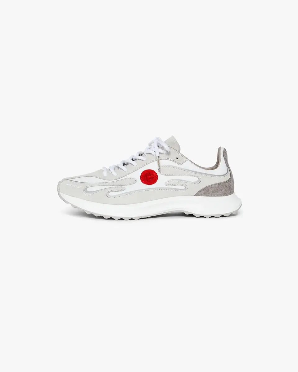 Casablanca Grey Leather Stade Sneakers | Thumbnail 3 Casablanca Grey Leather Stade Sneakers | Thumbnail 3