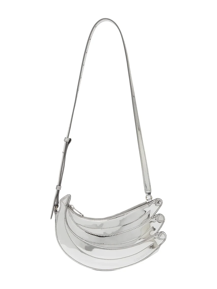 Silver Banana Bag