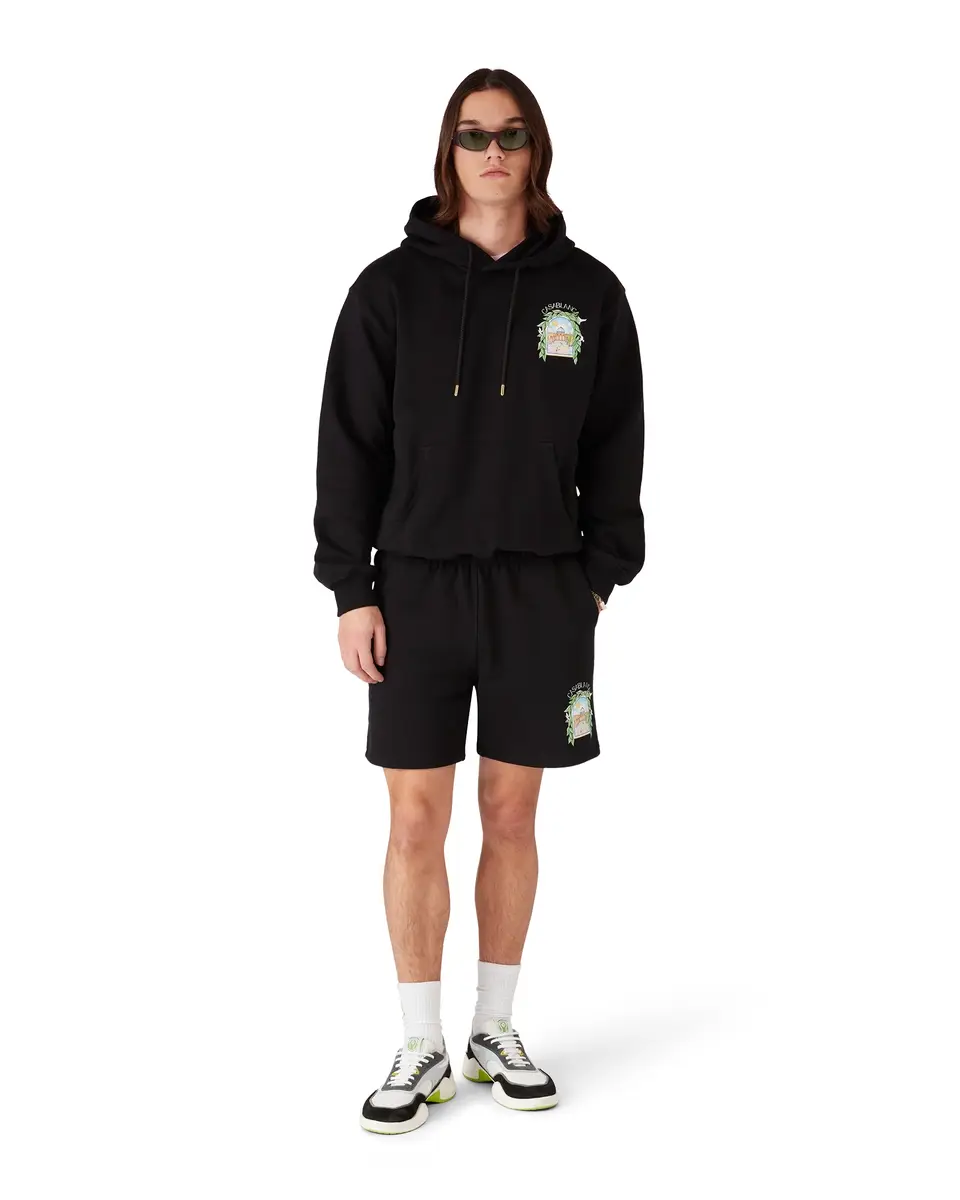 Casablanca Black L'Arche Hooded Sweatshirt | Thumbnail 2