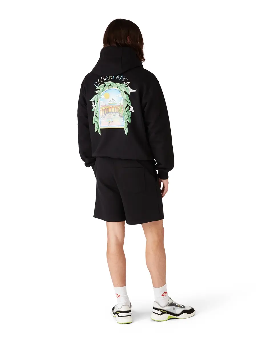 Casablanca Black L'Arche Hooded Sweatshirt | Thumbnail 3