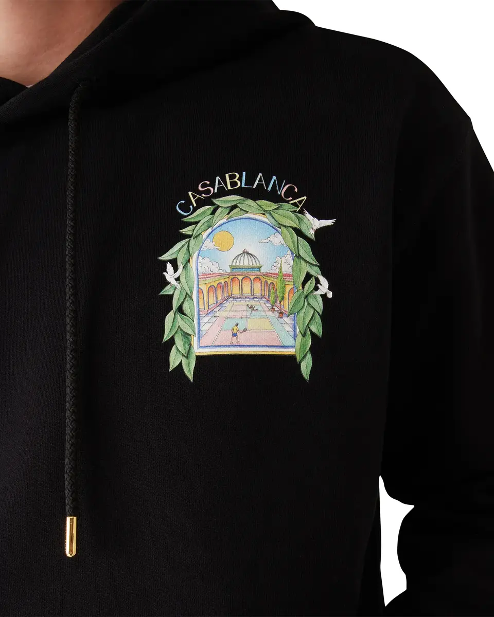 Casablanca Black L'Arche Hooded Sweatshirt | Thumbnail 5