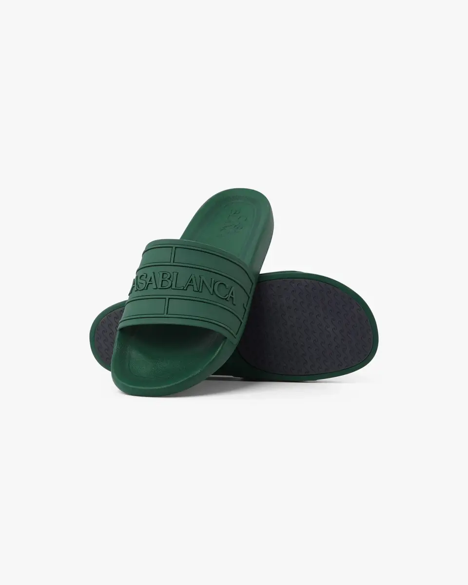 Casablanca Green Logo Pool Slides | Thumbnail 4 Casablanca Green Logo Pool Slides | Thumbnail 4